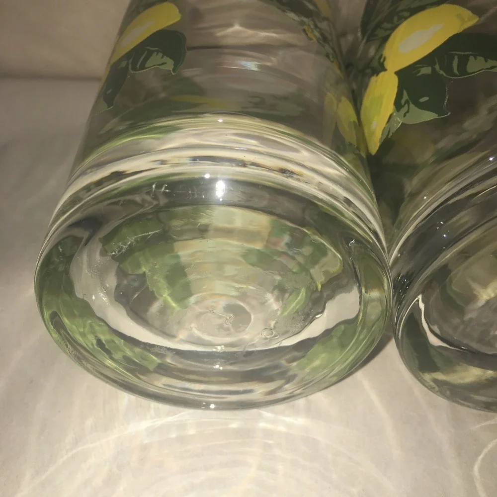 Royal‎ Norfolk  Lemon Summer time Drinking Glasses 16 oz Tumblers Set of 4 New